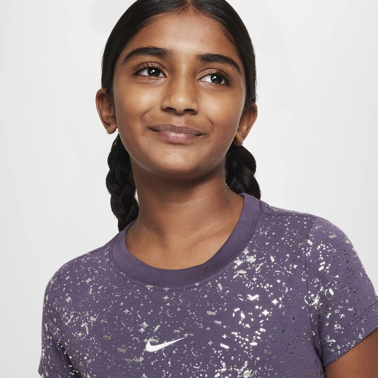 NIKE CROP TSHIRT METALLIC