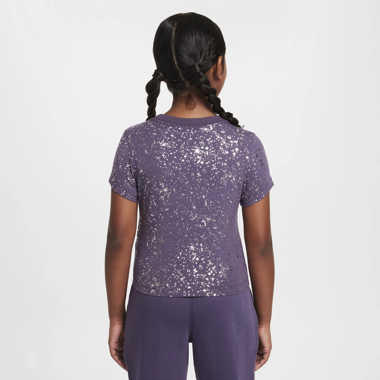 NIKE CROP TSHIRT METALLIC