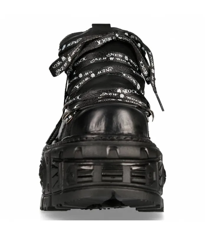 OUTLET PREMIUM  ZAPATOS PIEL MILITAR UNISEX NEW ROCK ORIGINAL PLATAFORMA M.TANK120NSHLACES1