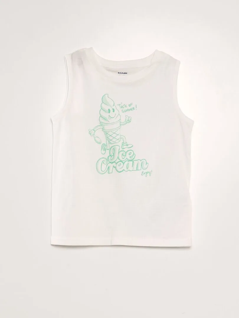 PACK DE 2 CAMISETAS DE TIRANTES  BLANCO