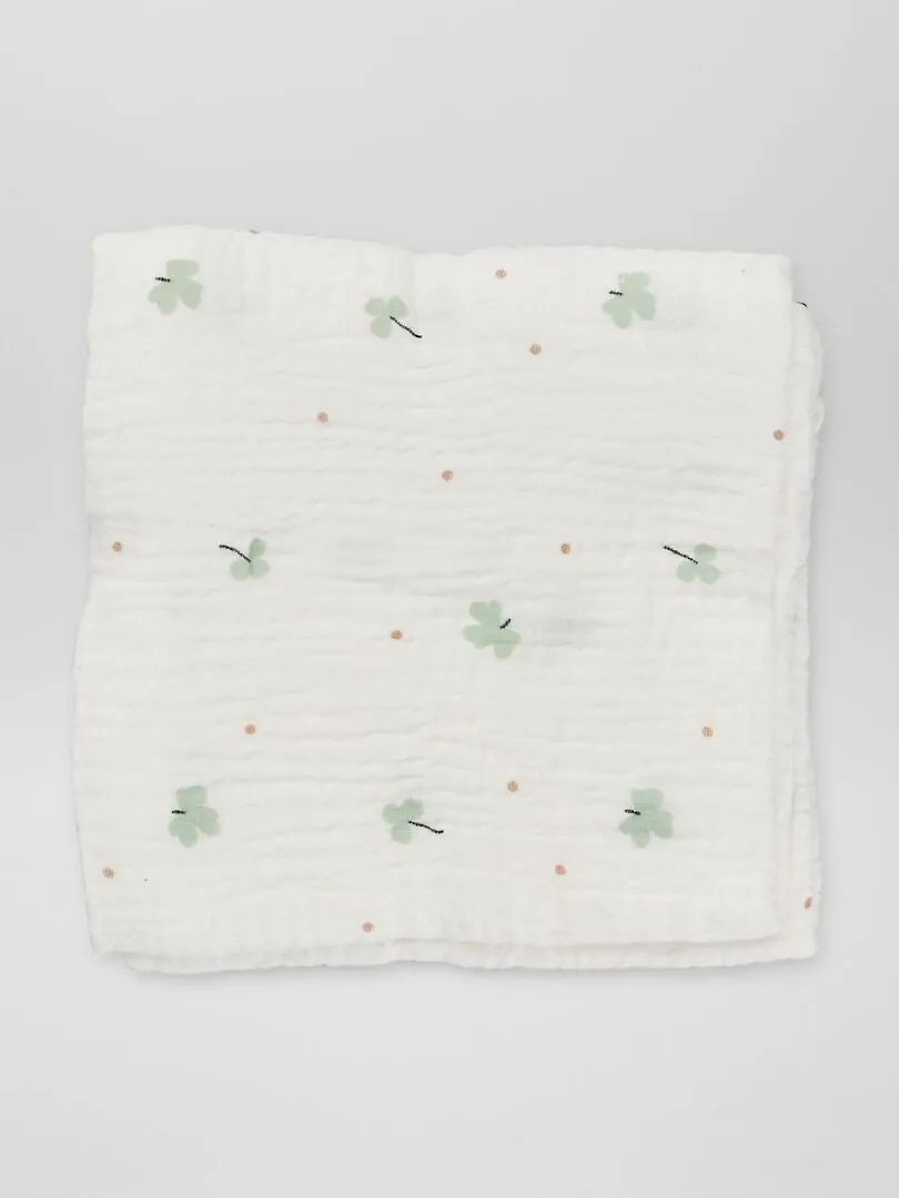 PACK DE 3 MUSELINAS DE GASA DE ALGODóN  BLANCO