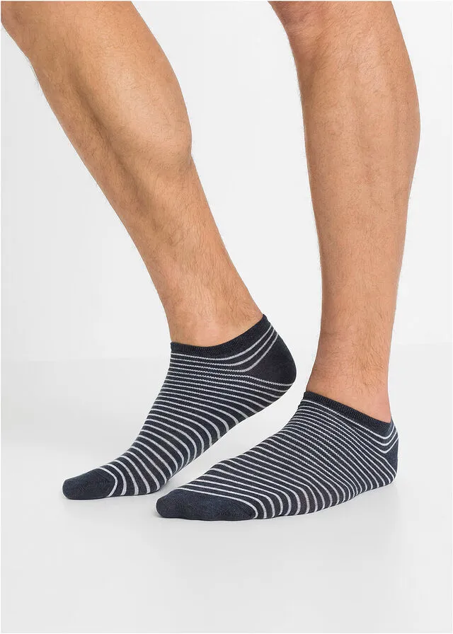 PACK DE 8 PARES DE CALCETINES DEPORTIVOS AZUL MARINO  AZUL  BLANCO MOTEADO
