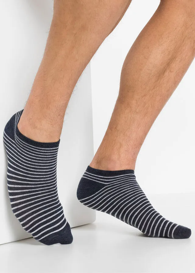 PACK DE 8 PARES DE CALCETINES DEPORTIVOS AZUL MARINO  AZUL  BLANCO MOTEADO