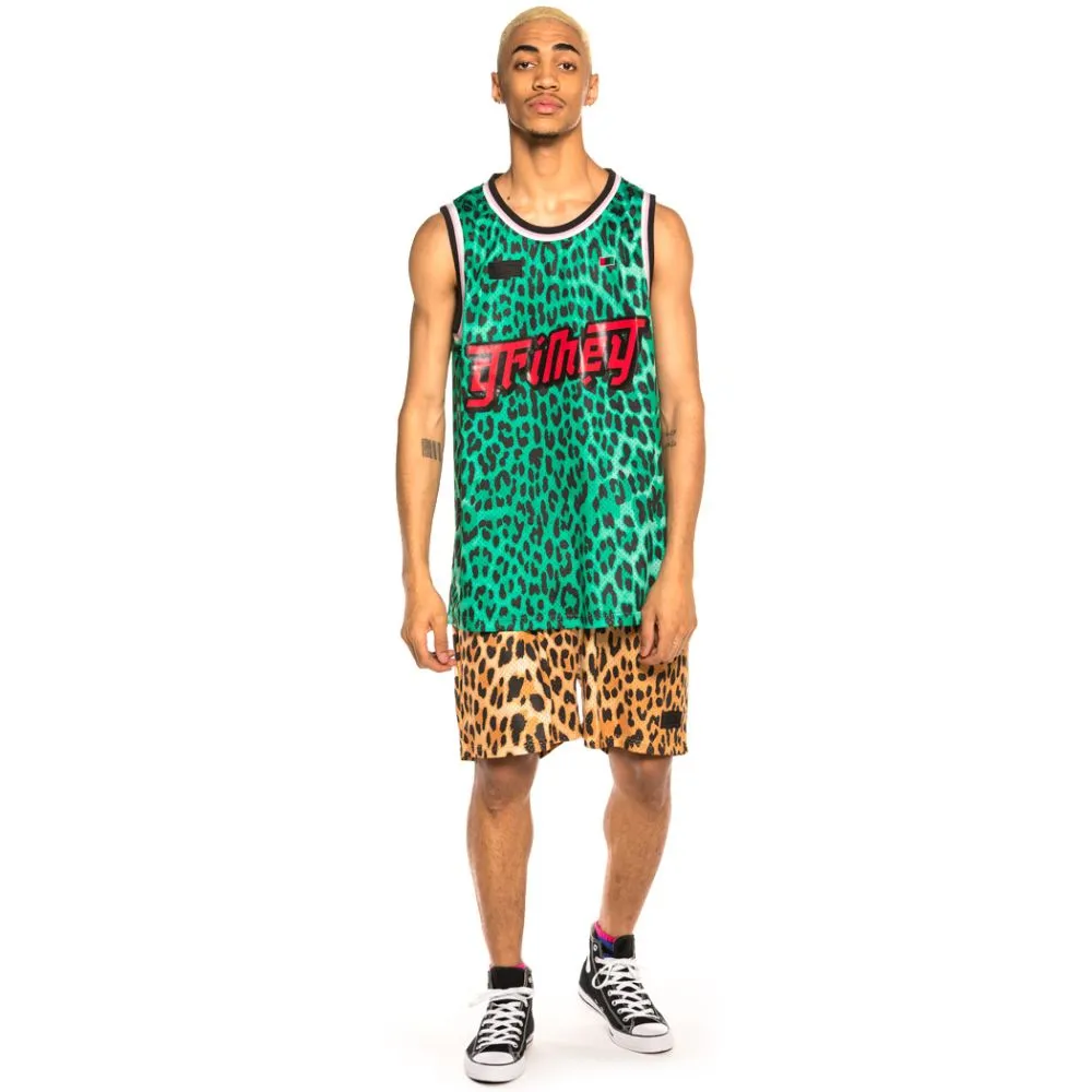 Pack Grimey Tank Top + Short Yanga Mesh SS20 Green/Leopard
