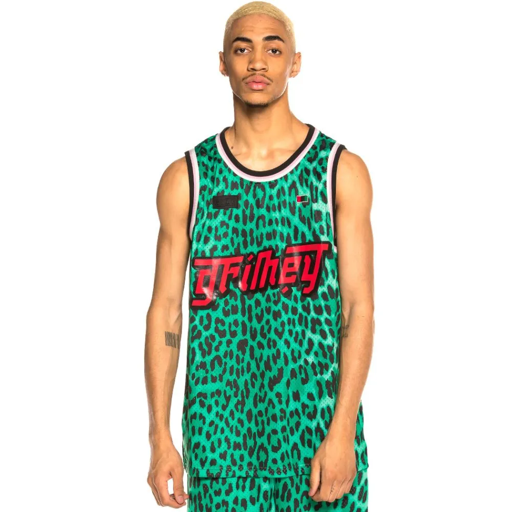 Pack Grimey Tank Top + Short Yanga Mesh SS20 Green/Leopard
