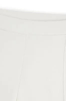 Pantalones de pinzas en punto de piqué