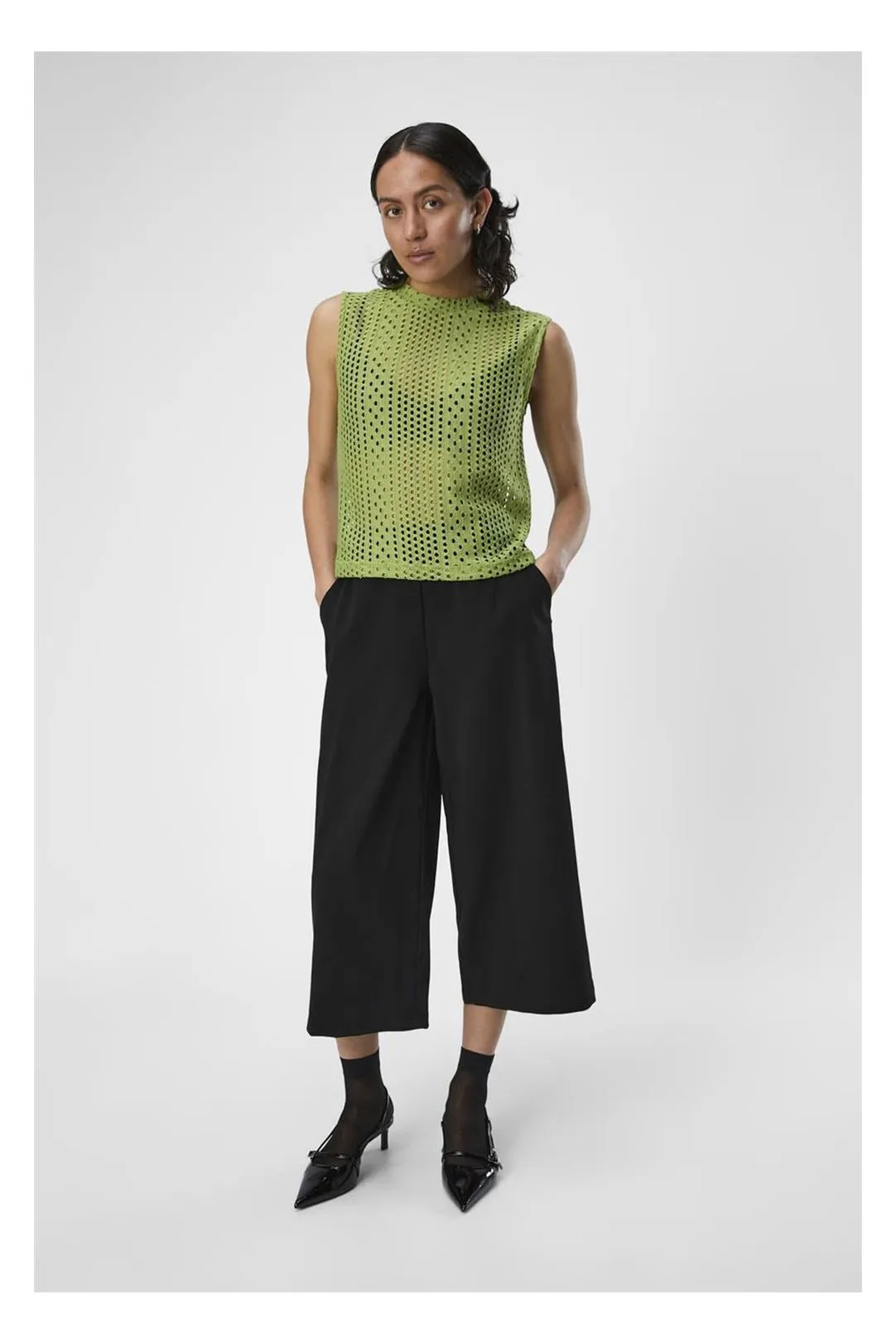 PANTALÓN CULOTTE OBJCECILIE NEGRO
