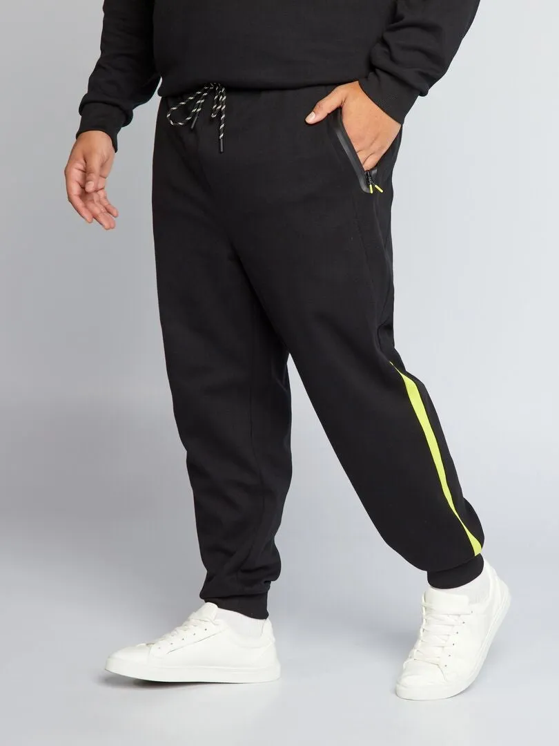 PANTALóN DE JOGGING DE PUNTO DE PIQUé  NEGRO