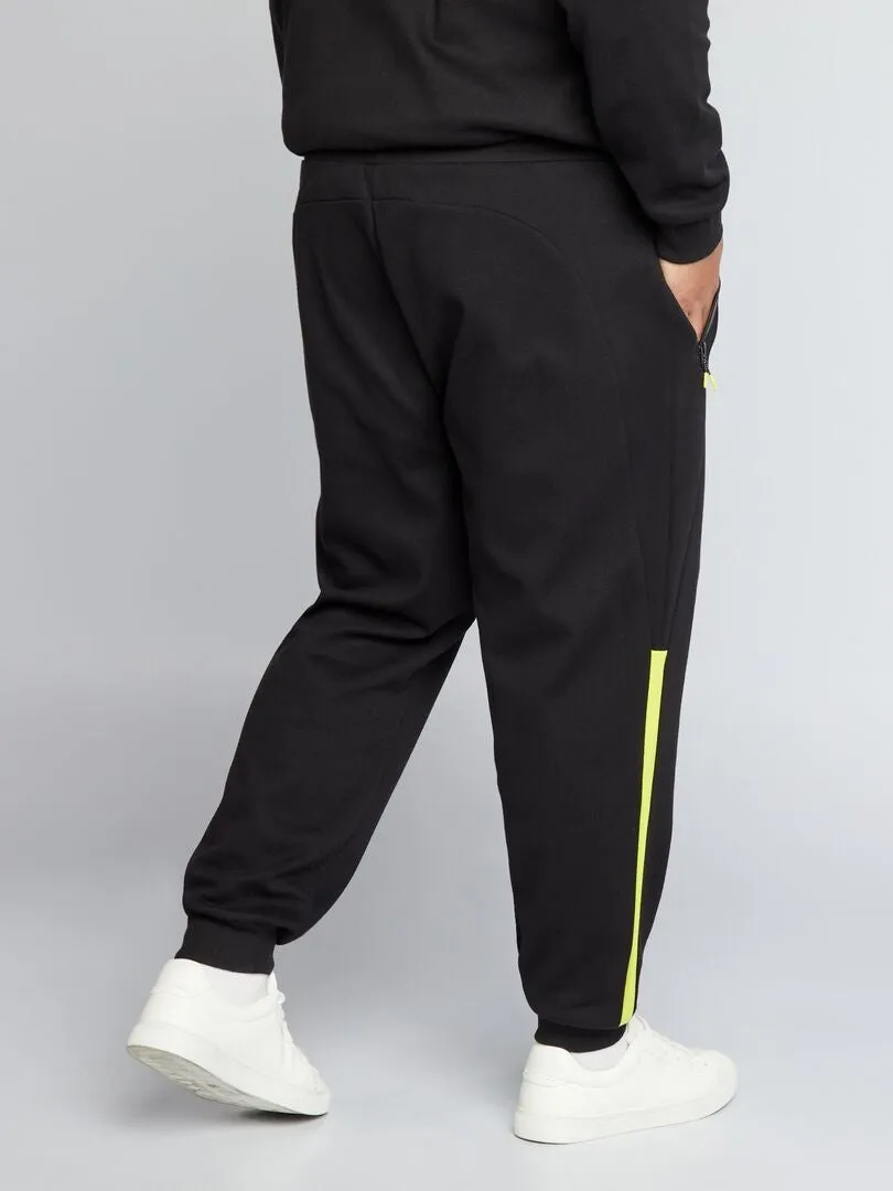 PANTALóN DE JOGGING DE PUNTO DE PIQUé  NEGRO