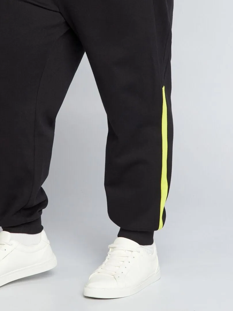 PANTALóN DE JOGGING DE PUNTO DE PIQUé  NEGRO