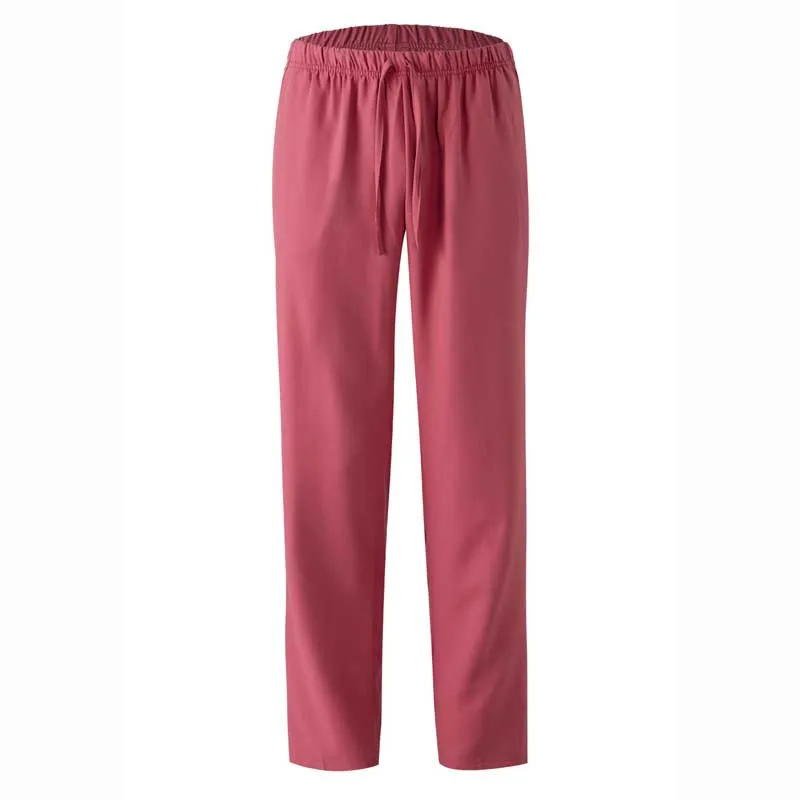 PANTALóN DE MICROFIBRA ROSA FRESA CON GOMA Y CINTAS  VELILLA