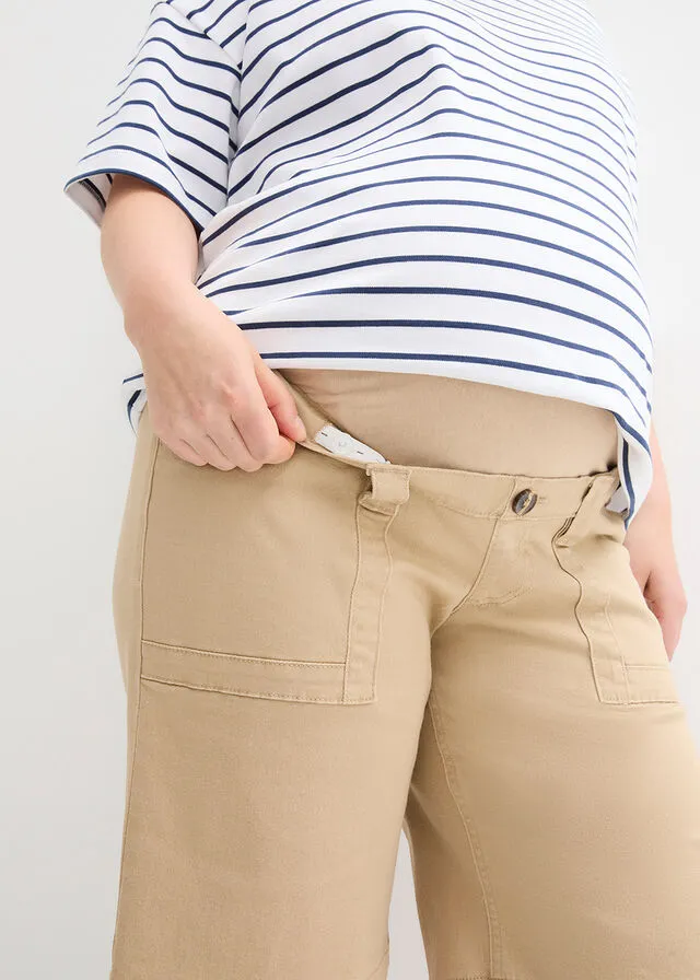 Pantalón premamá Café con leche