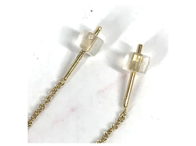 Pendientes de oro Fendi Dorado 