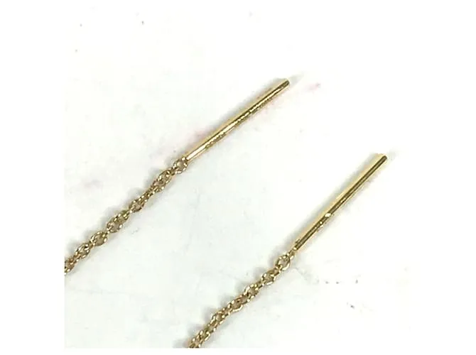 Pendientes de oro Fendi Dorado 