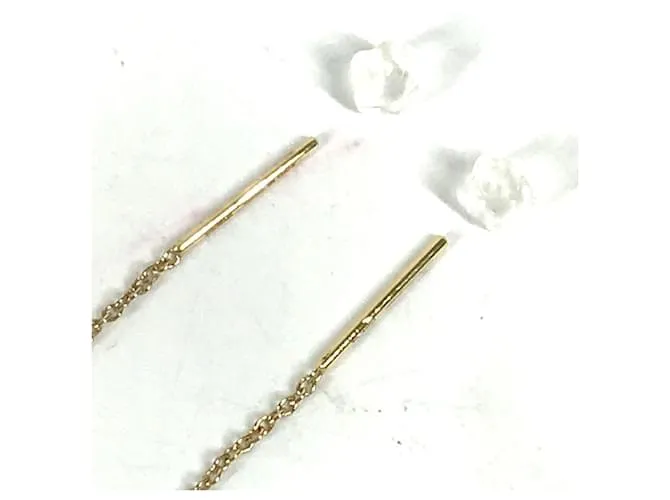 Pendientes de oro Fendi Dorado 