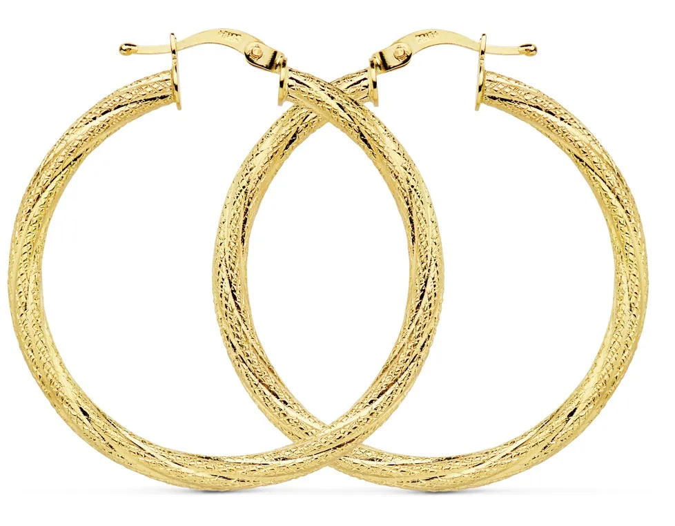 PENDIENTES ORO ARO 29 MM