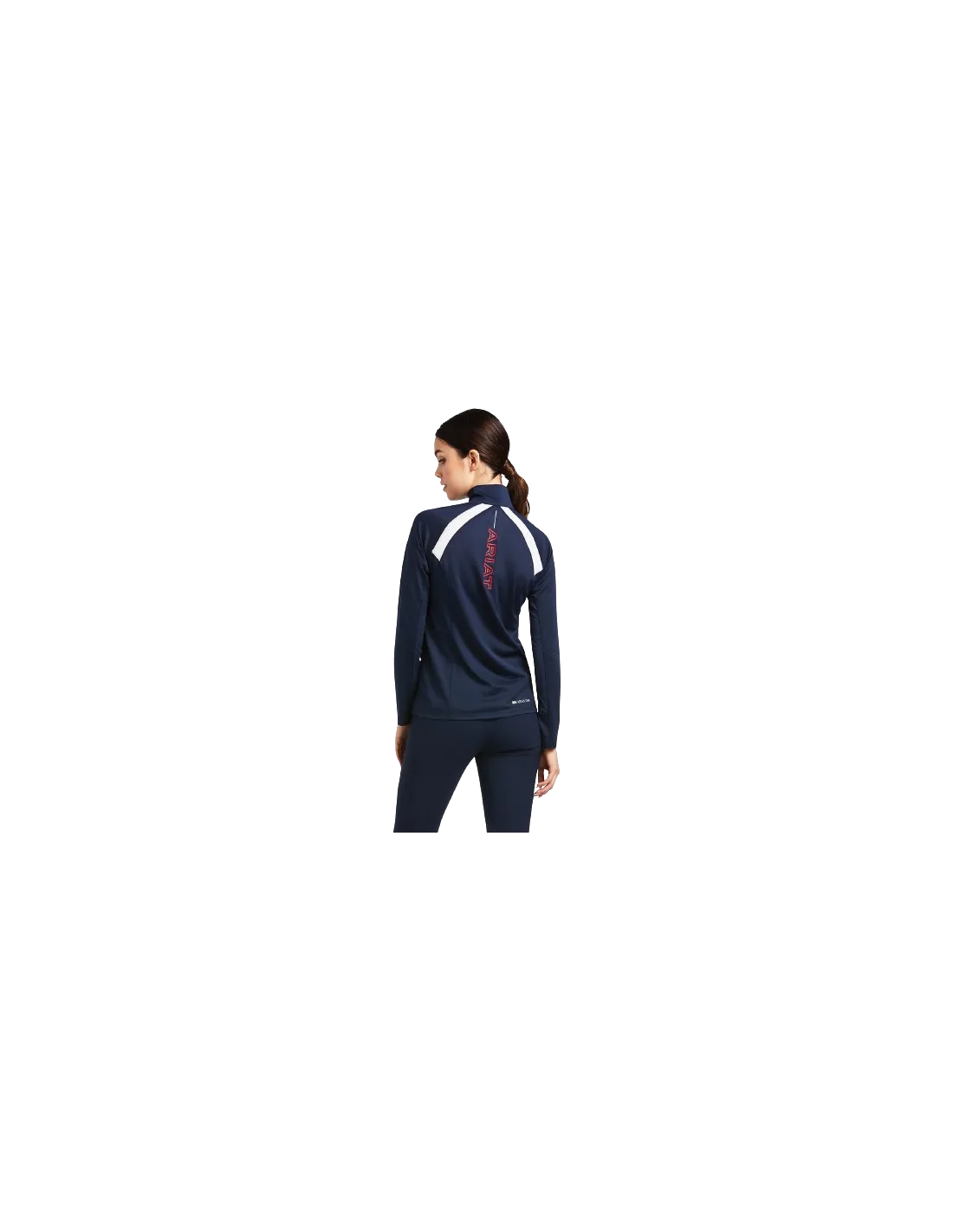 POLO ARIAT SUNSTOPPER 2.0 1/4 ZIP MANGA LARGA MUJER
