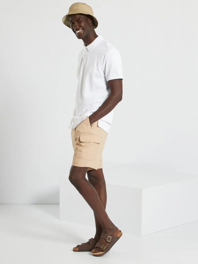 POLO DE PIQUé DE ALGODóN  BLANCO
