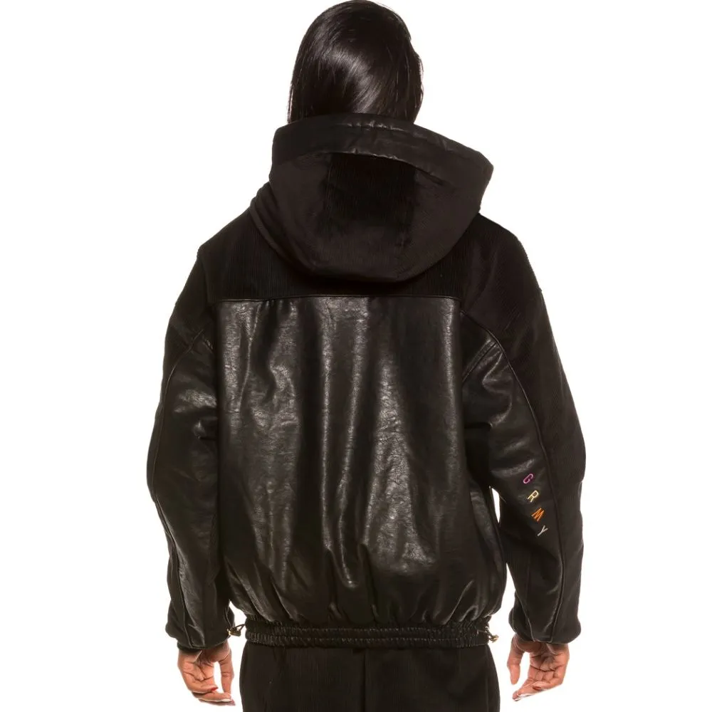 Pull Over Unisex Grimey Nite Marauder Corduroy FW20 Black