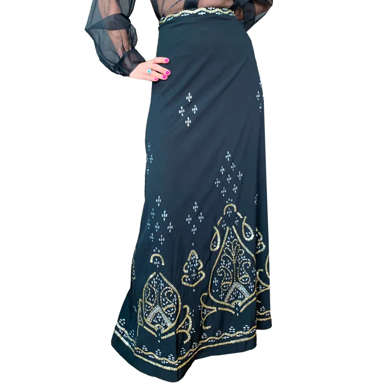 RAPSODIA Falda Maxi Brillos