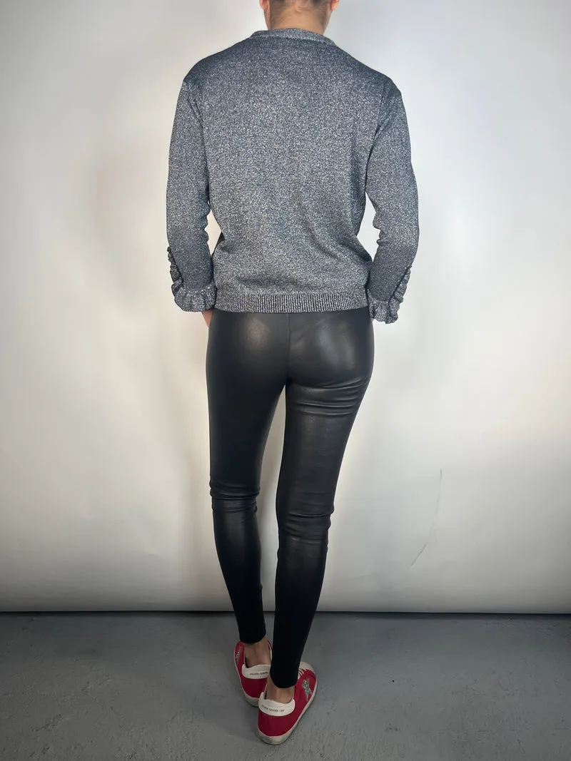 RAPSODIA Sweater Green Fibras Metalicas