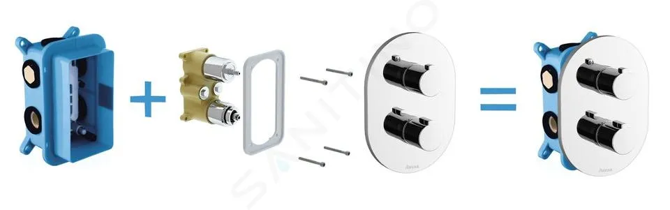 RAVAK RBOX  CUERPO BASE PARA GRIFERíA EMPOTRADA X070074