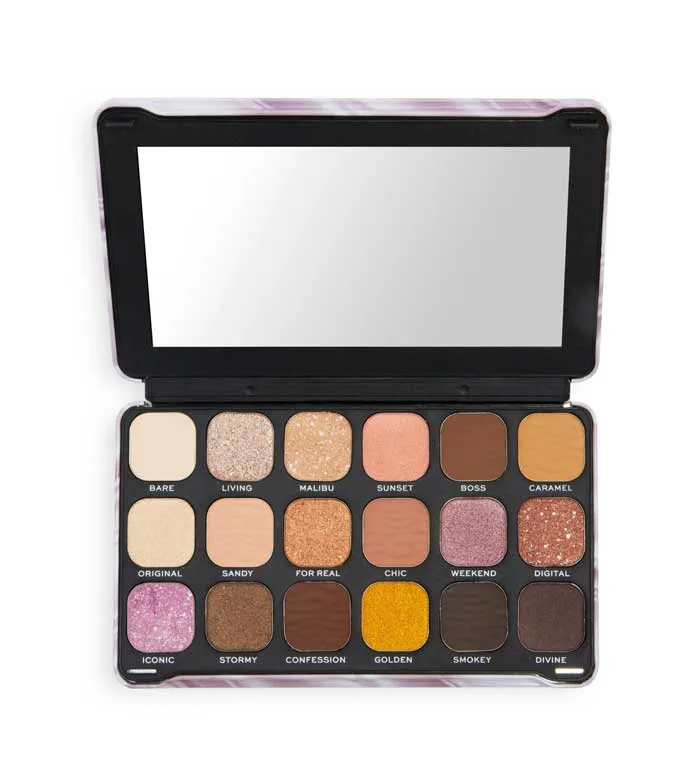 REVOLUTION  PALETA DE SOMBRAS FOREVER FLAWLESS  NUDE SILK
