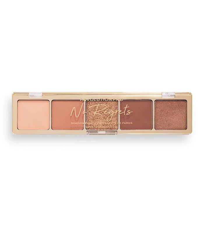 REVOLUTION PRO  PALETA DE SOMBRAS GLAM  NO REGRETS SOFT NUDE