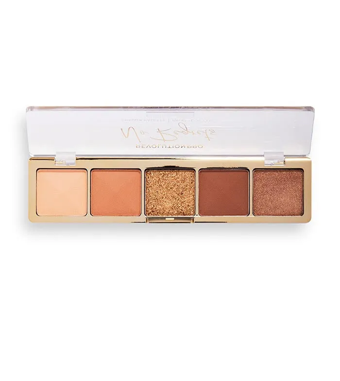 REVOLUTION PRO  PALETA DE SOMBRAS GLAM  NO REGRETS SOFT NUDE