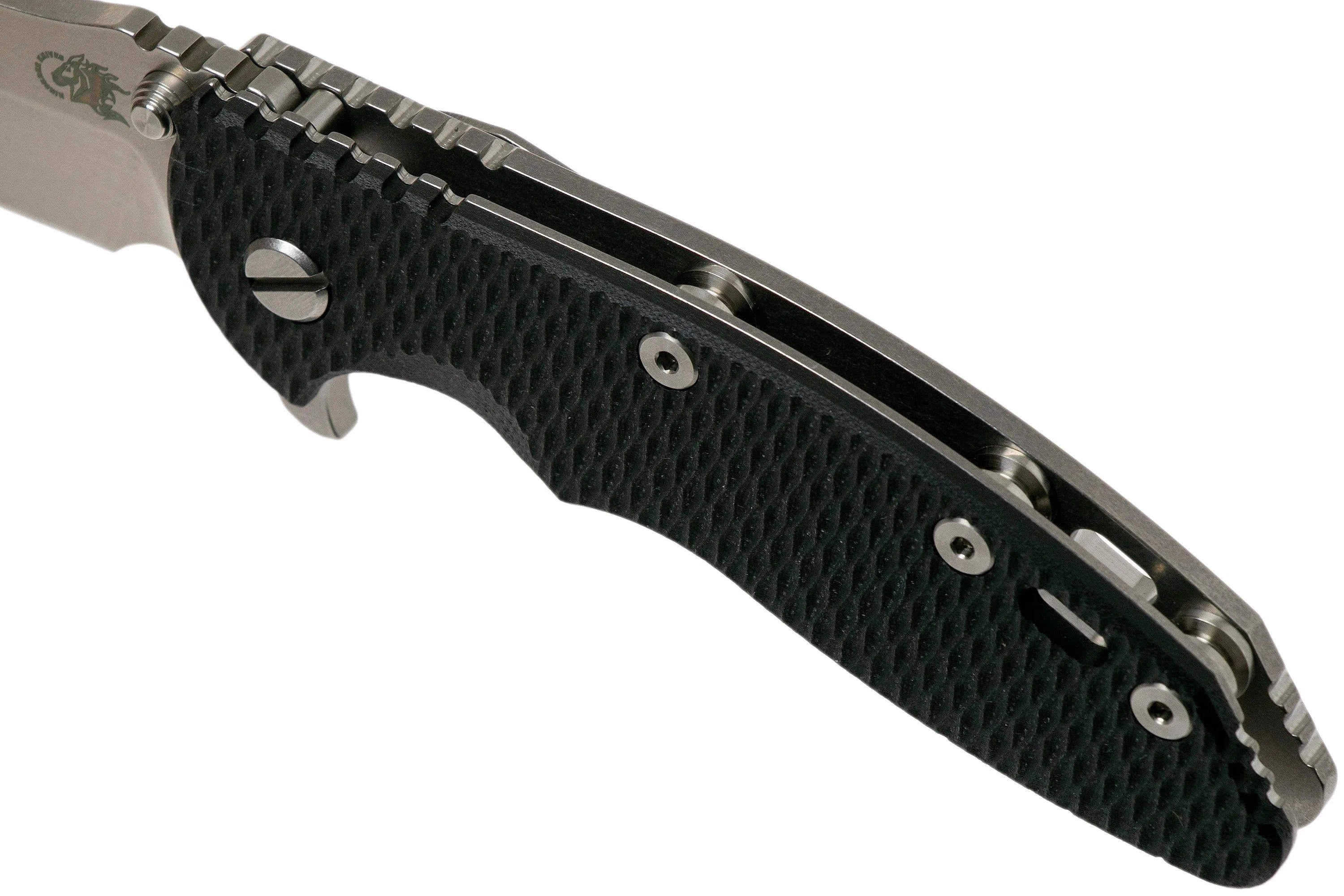 RICK HINDERER XM18 3.5 BOWIE 20CV STONEWASH, BLACK G10 NAVAJA