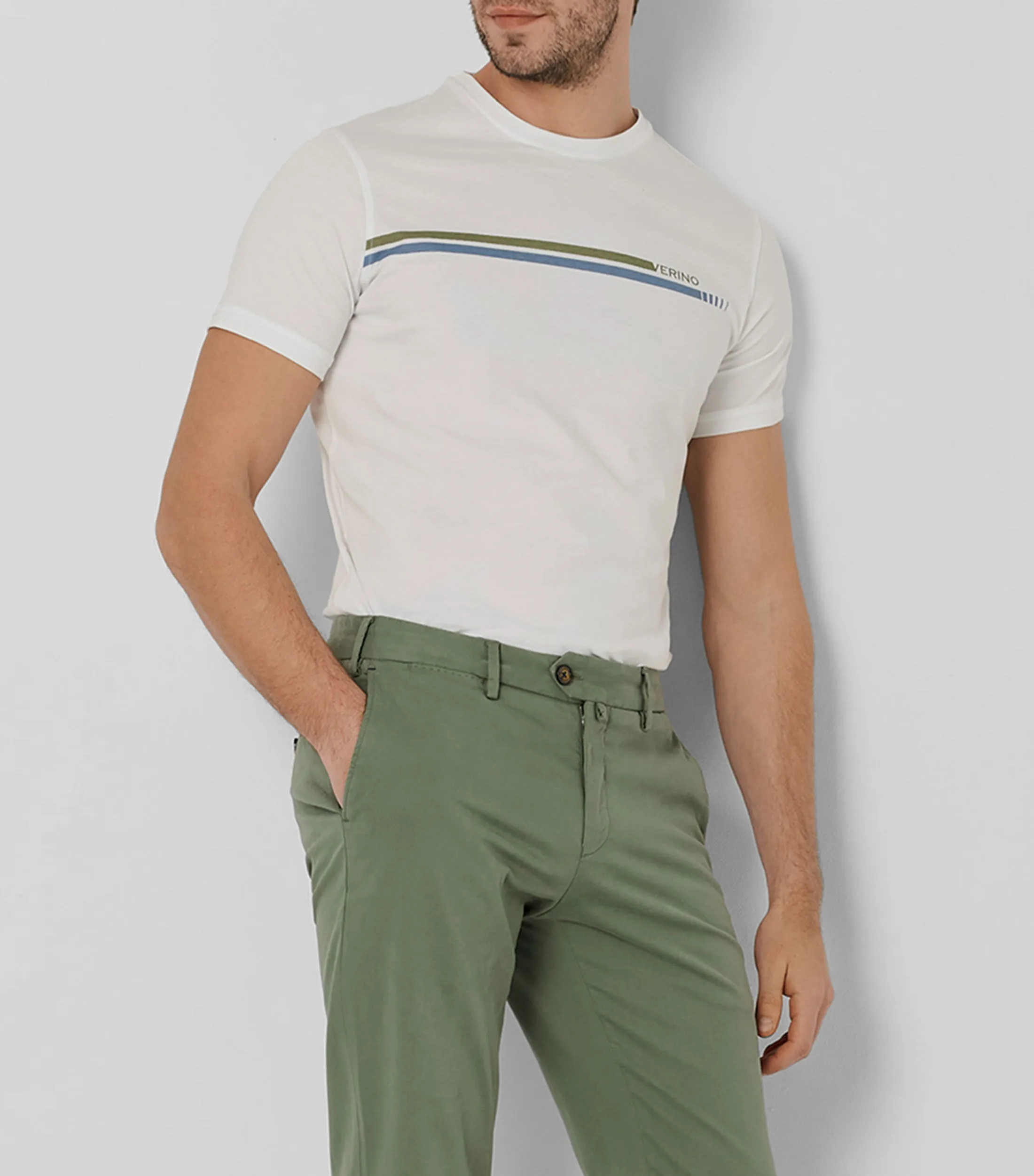 Roberto Verino Playera Cuello Redondo Manga Corta Hombre