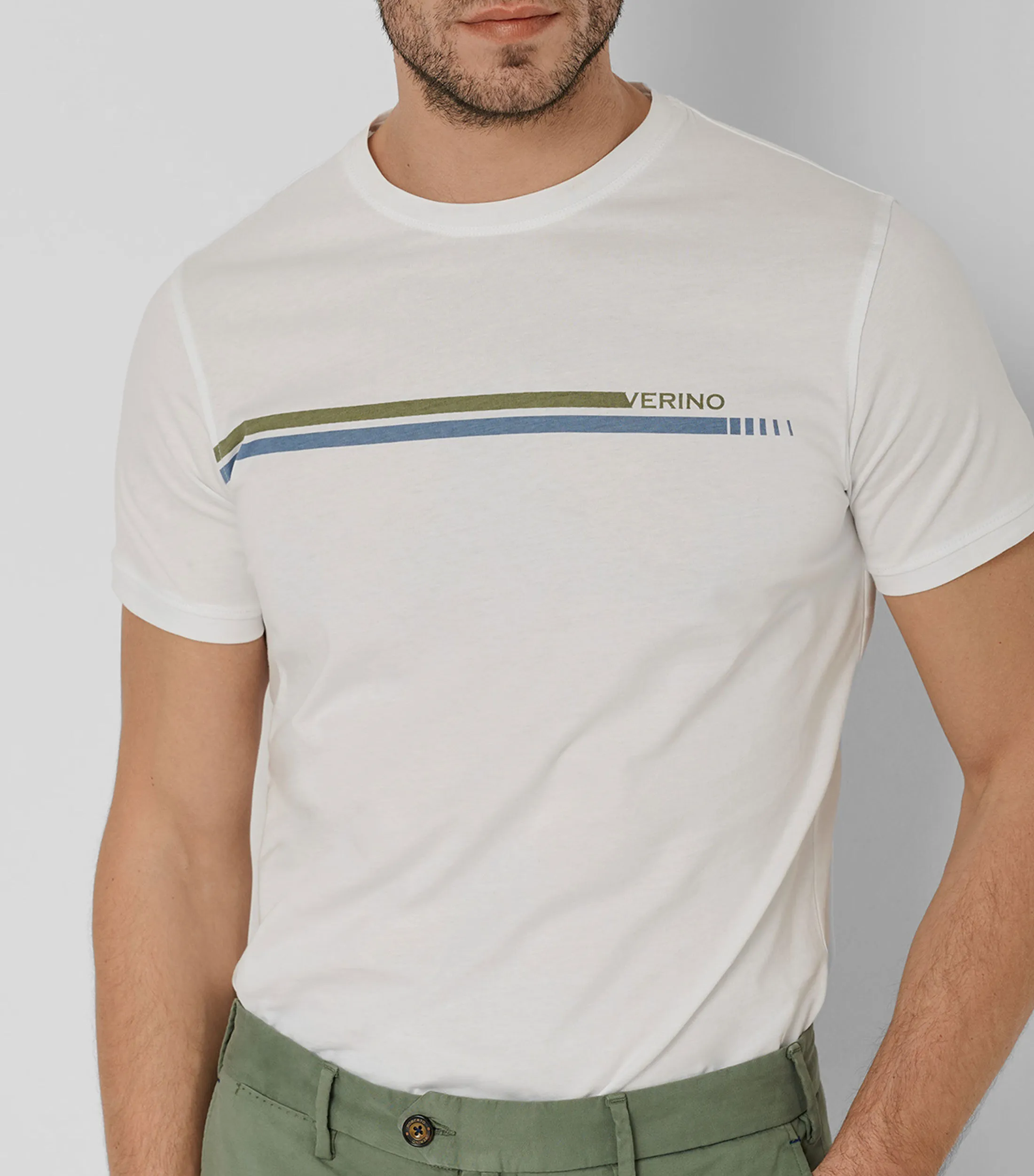 Roberto Verino Playera Cuello Redondo Manga Corta Hombre