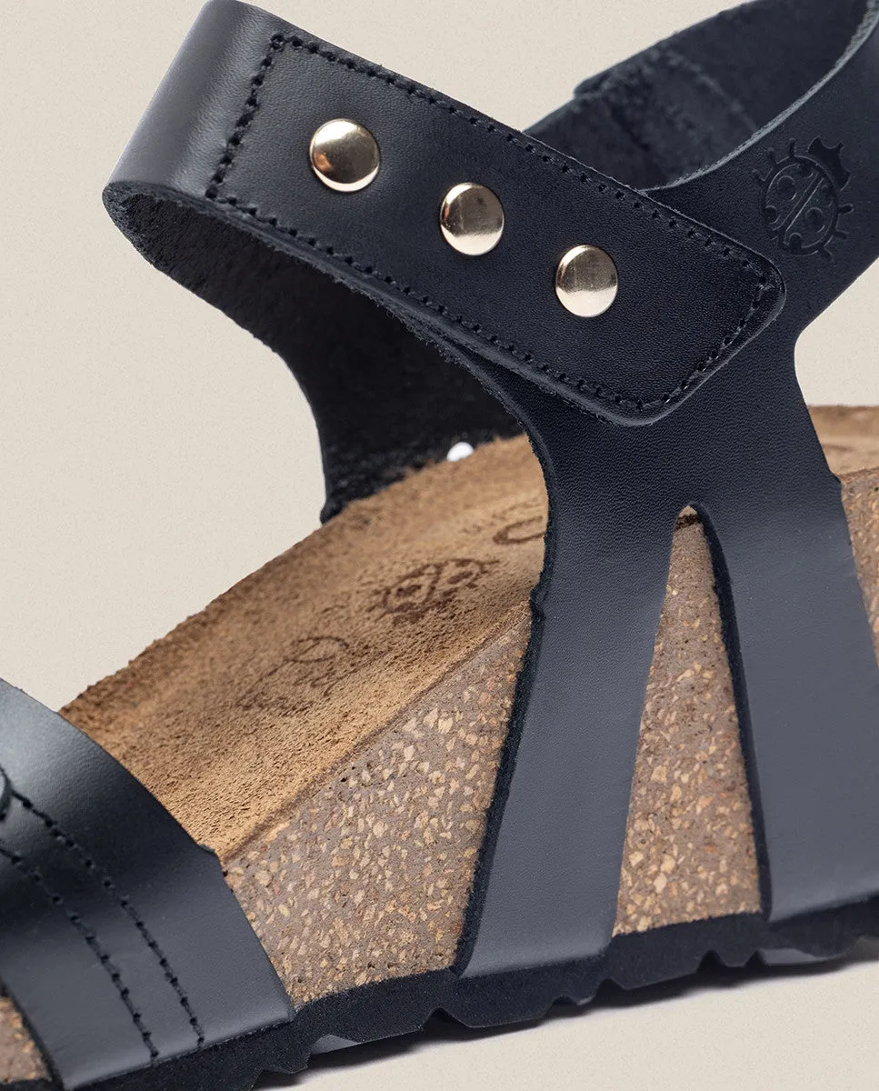 Sandalia cuña Cadiz 303 negro