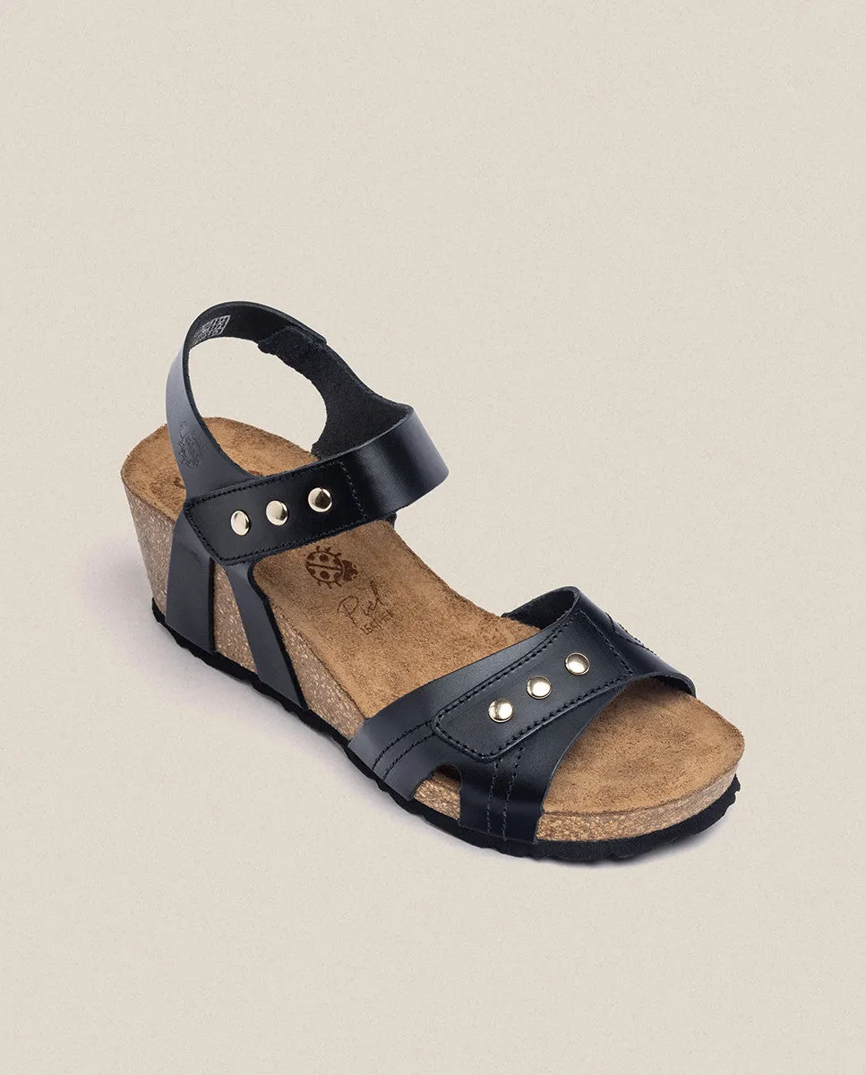 Sandalia cuña Cadiz 303 negro