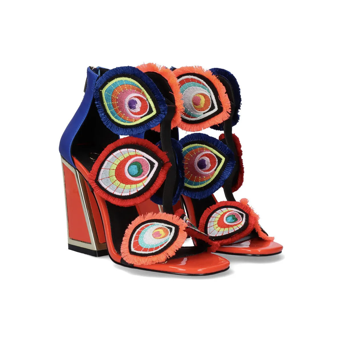 SANDALIA TACÓN DOMINIC407 BLUE CORAL