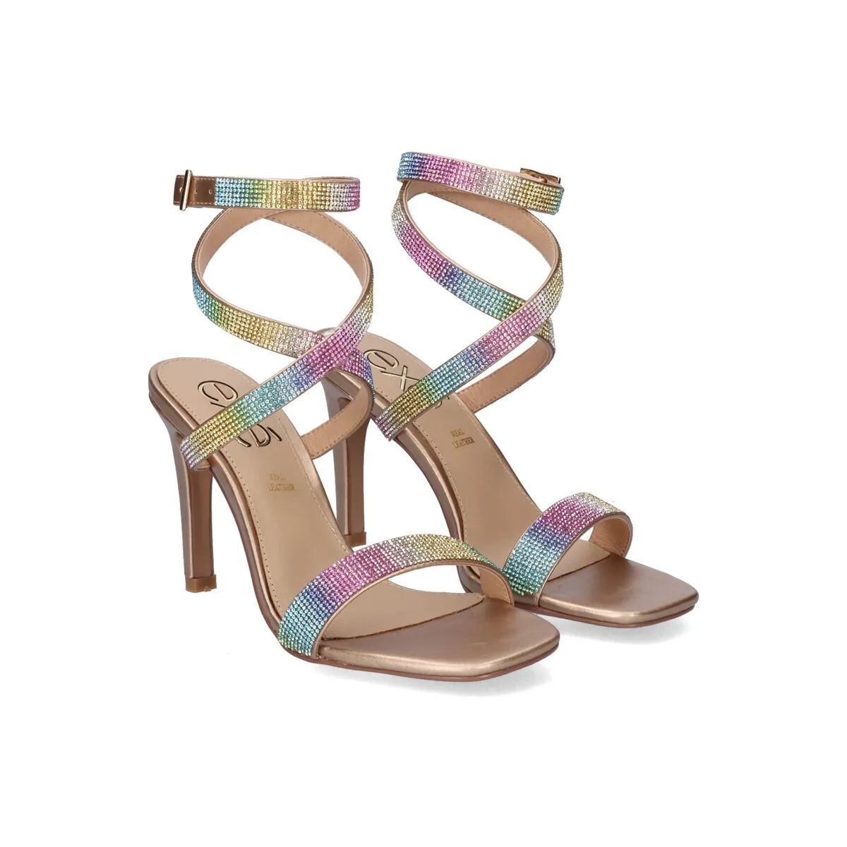 SANDALIA TACÓN EXÉ VICTORIA561 MULTICOLOR