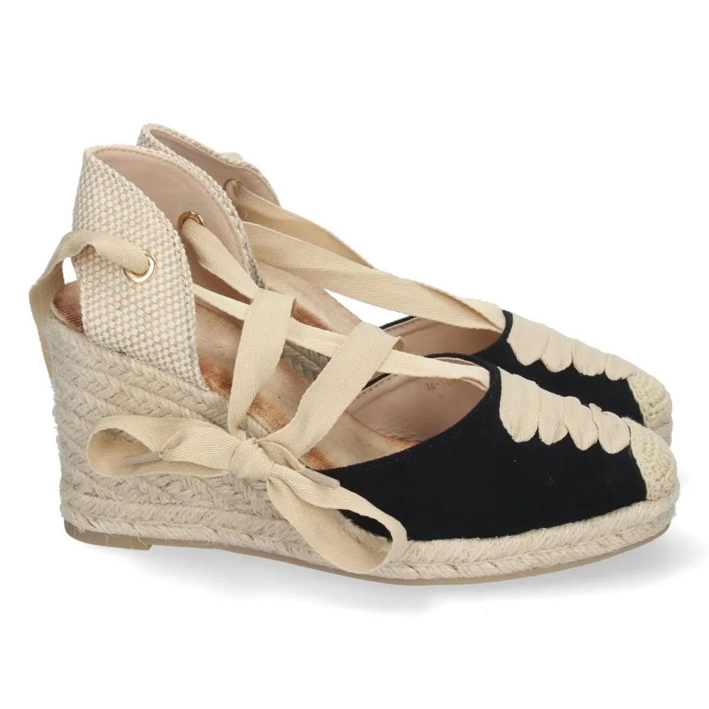 SANDALIAS CON CUñA, ALPARGATAS CON CUñA, ALPARGATAS NEGRAS, DESCUBRE LOS CUPONES DE LET'S SECRETS1A