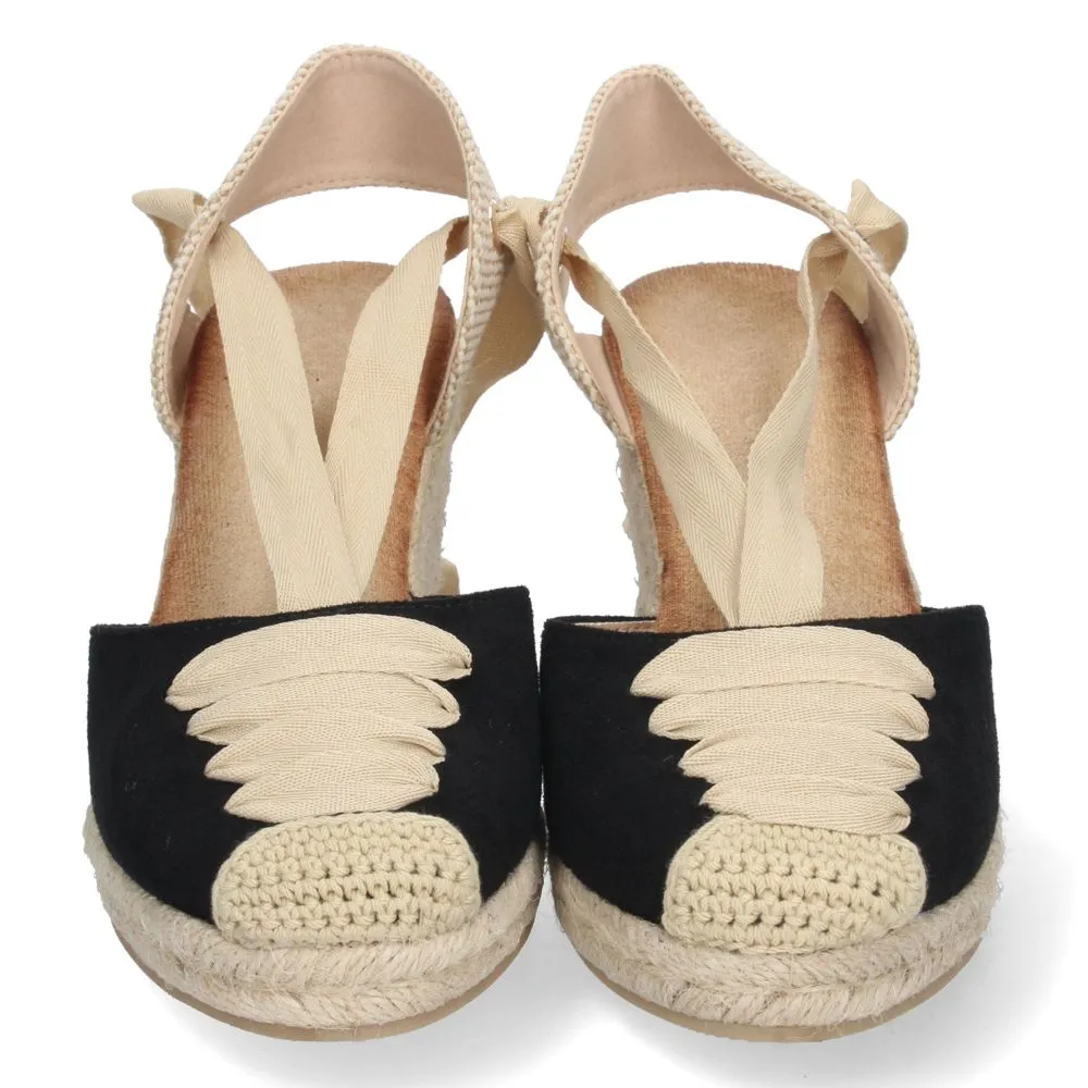 SANDALIAS CON CUñA, ALPARGATAS CON CUñA, ALPARGATAS NEGRAS, DESCUBRE LOS CUPONES DE LET'S SECRETS1A