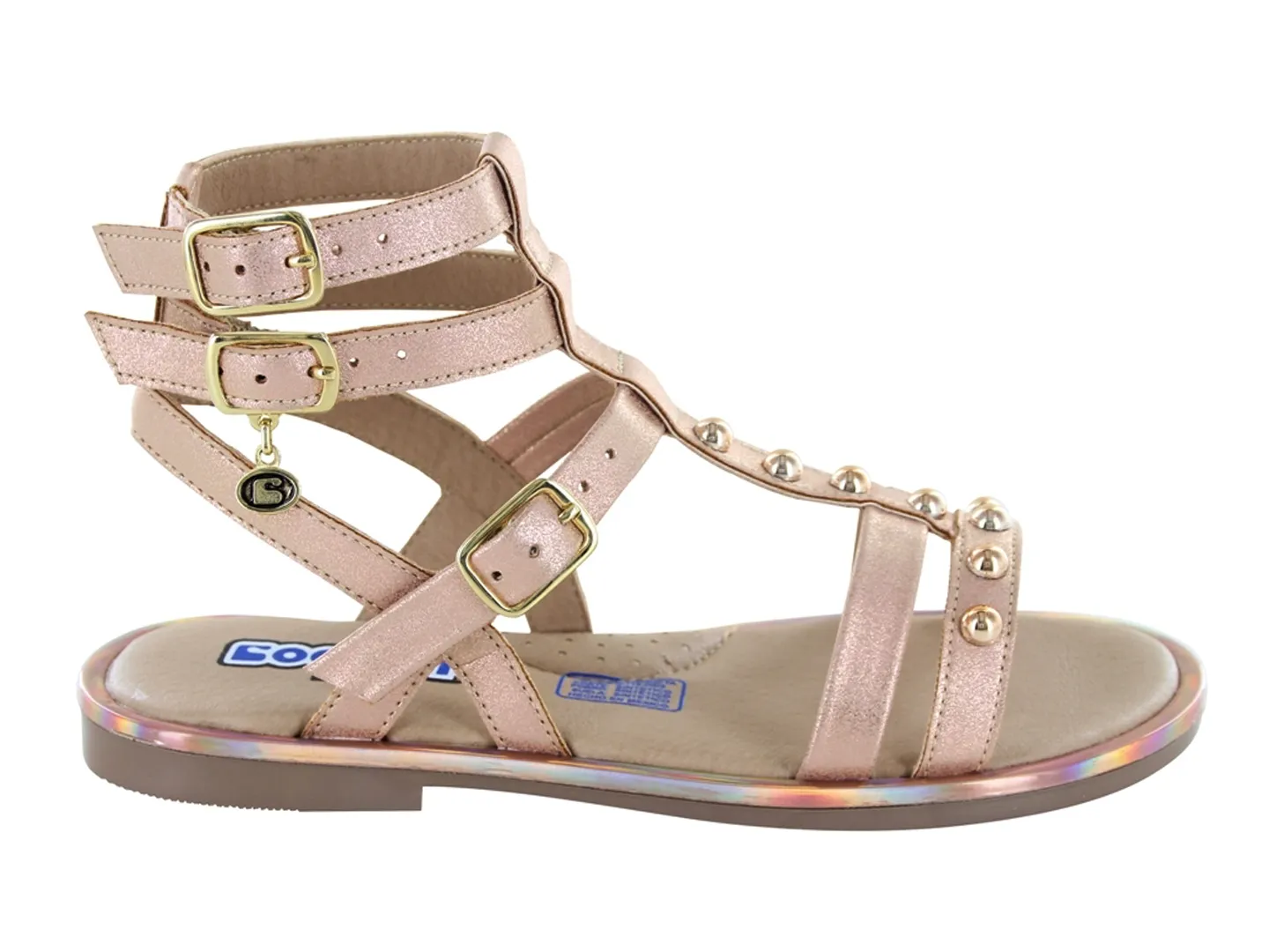 Sandalias Coqueta 112512 Oro Para Niña