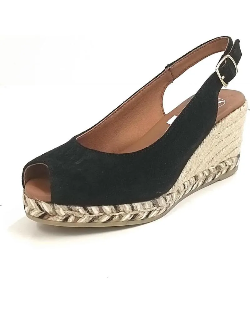 Sandalias de Mujer VIGUERA ESPARTENA DE ANTE CON CUNA DE YUTE 
