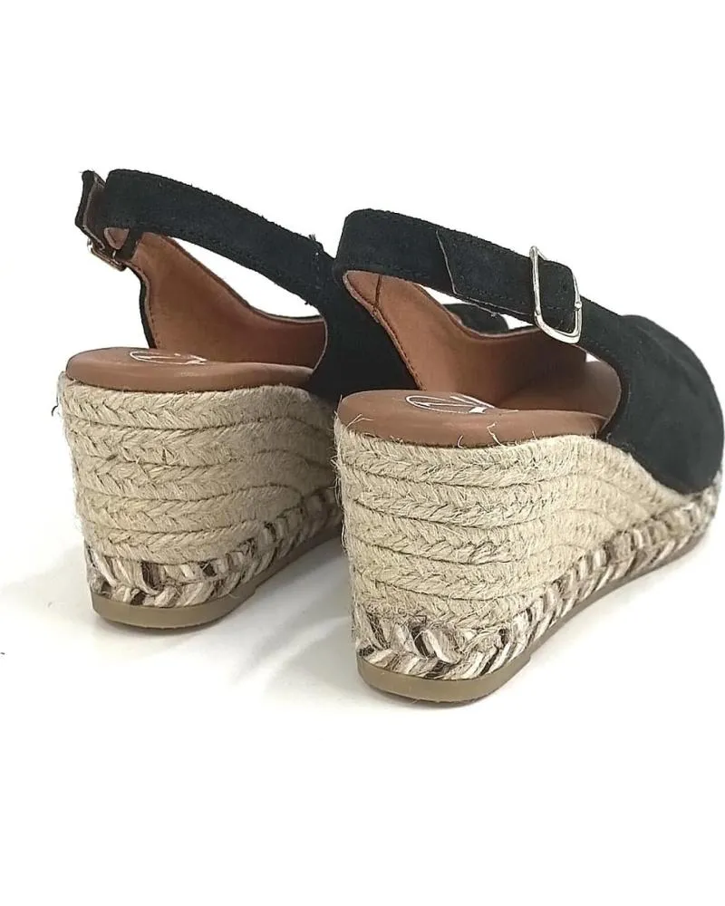 Sandalias de Mujer VIGUERA ESPARTENA DE ANTE CON CUNA DE YUTE 