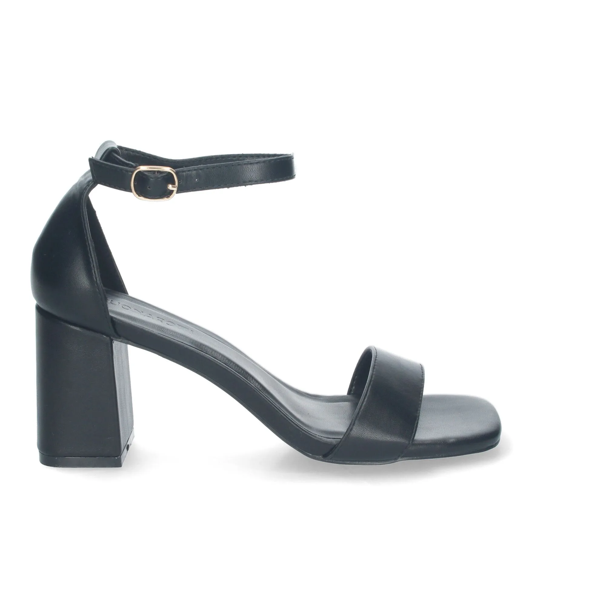 SANDALIAS DE TACóN MEDIO PARA FIESTA DE MUJER COLOR NEGRO B3051