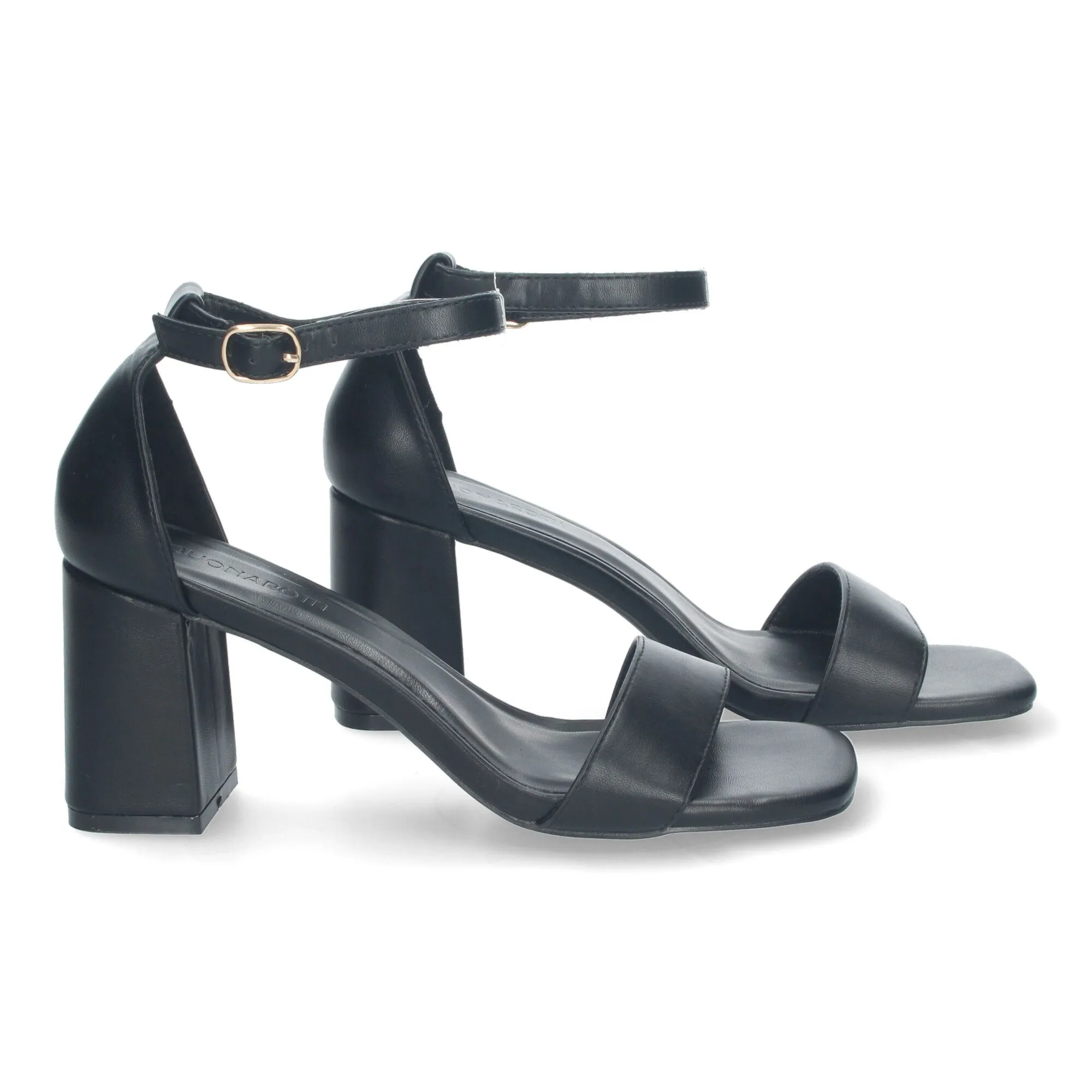 SANDALIAS DE TACóN MEDIO PARA FIESTA DE MUJER COLOR NEGRO B3051