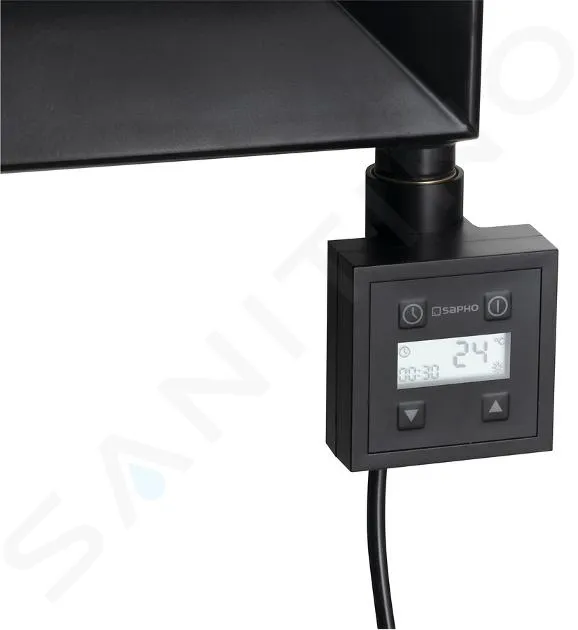 SAPHO KTX  VARILLA CALEFACTORA CON TERMOSTATO, 400 W, NEGRO MATE KTXB400