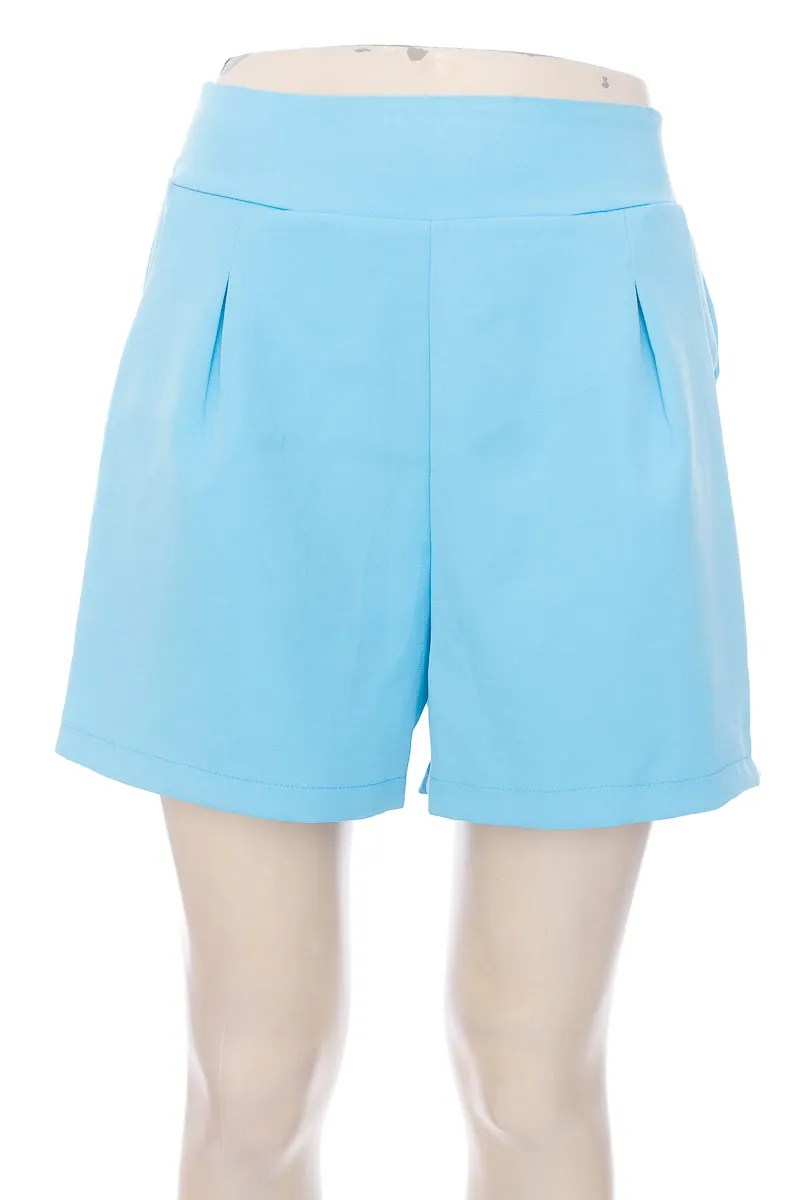 SHORT COLOR AZUL  DONNA