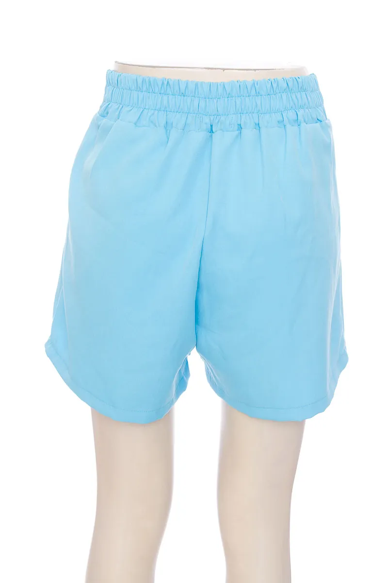SHORT COLOR AZUL  DONNA