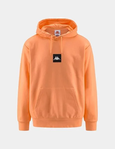 SUDADERA CAP. KAPPA AUTHENTIC JPN GOMIN  ORANGE SALMON