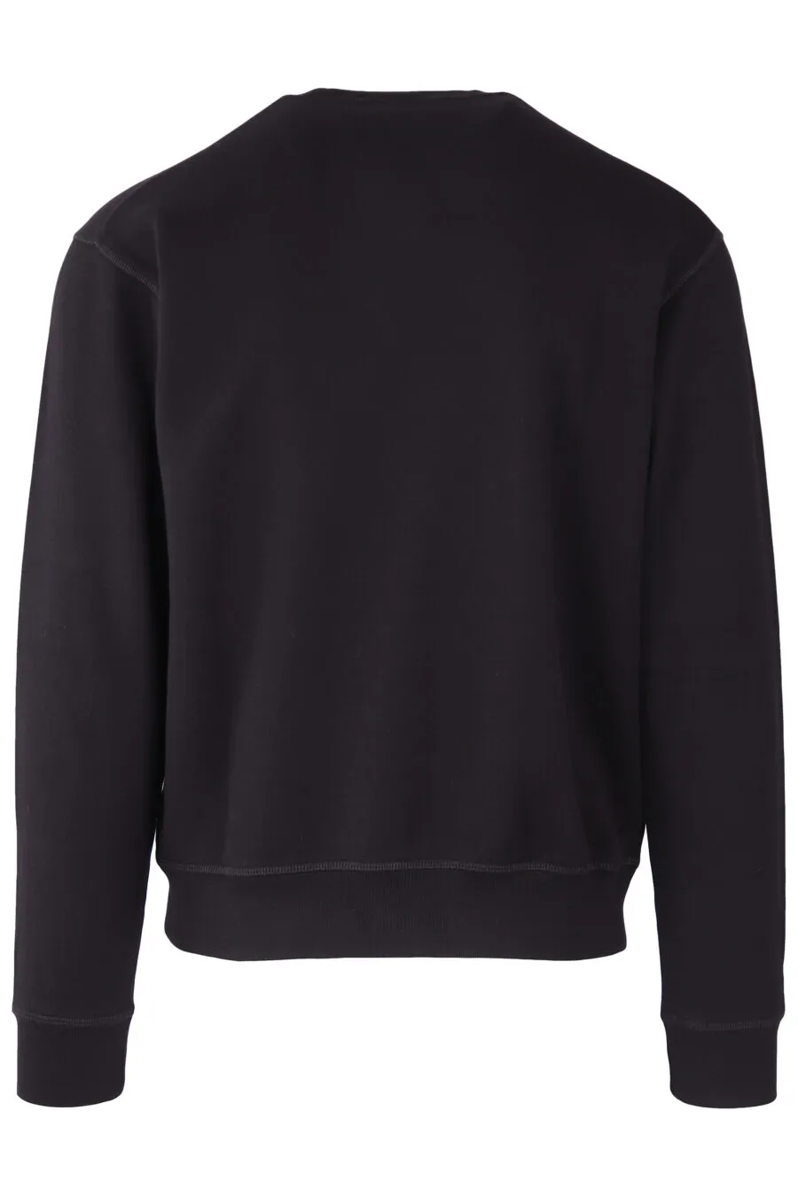 Sudadera negra doble logo 
