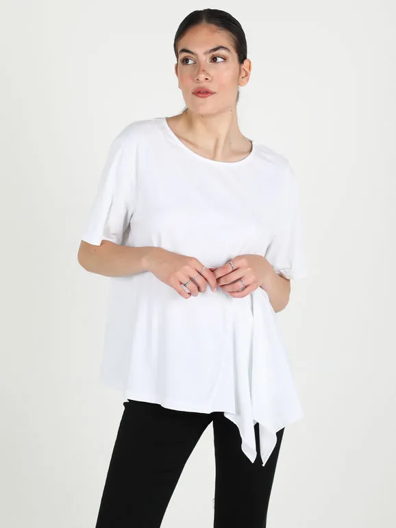 Sun Sun Camiseta oversize de algodón para mujer