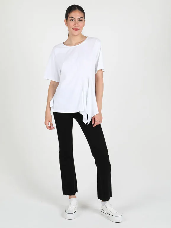 Sun Sun Camiseta oversize de algodón para mujer